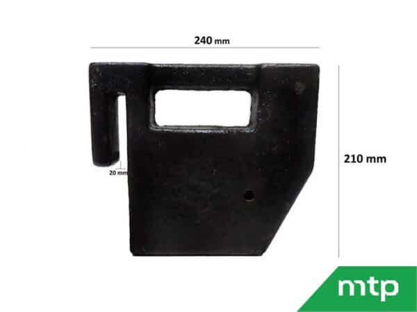 Frontgewicht minitractor 13,5 kg - Image 4