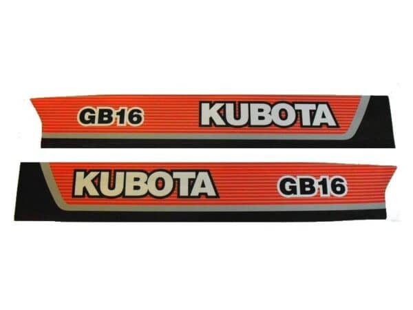 Motorhaubenaufkleber Kubota GB - Image 2